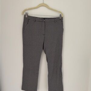 MaxMara Black and Cream Geometric Pants